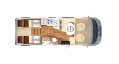 Hymer B588 Premium Line Floor Plan