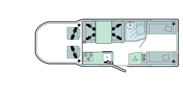 Bailey Advance 70 6 Daytime Layout